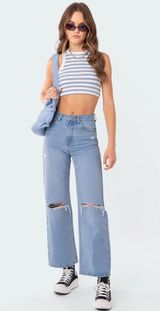 Lori High-Rise Wide Leg Jeans  Photo 0
