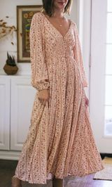 Floral Smocked Button Dress Photo 0