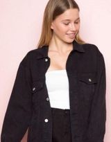 Brandy Melville NWOT  Black Denim Jacket Photo 0
