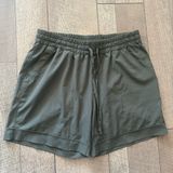 Mondetta Olive Green Swishy Athletic Shorts 6” Inseam Drawstring Photo 0
