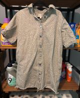 Animal print denim dress Photo 0