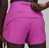 Lululemon Speed Up Mid-Rise Lined Short 4" Vivid Plum 8 Photo 0