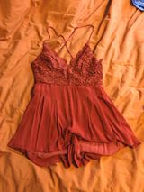 Lulus Burnt Orange Romper  Photo 0