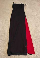 Dave and Johnny  red and black slit maxi dress prom Photo 0