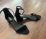 Suede Black Heels Photo 0