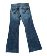 7FAM  Dojo Vintage Bootcut Flare Jeans | Medium Blue | 25 *flaw Photo 0
