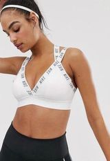 NWT Women's Indy Open-Back Low-Impact Sports Bra White, M Photo 0