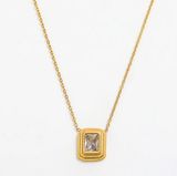 18k Gold Plated Stainless Steel Necklace Non Tarnish Photo 0