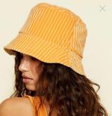 dippin daisy's swimwear Ribbed Orange Bucket Hat Photo 0