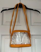 Target clear and orange cross body or shoulder bag Photo 0