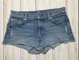 Size 25 7 For All Mankind Distressed Cut Off Shorts 7FAMK Photo 0