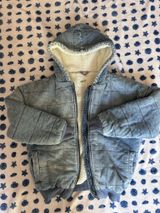 Aerie Denim Jacket Sherpa Lined Photo 0