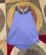 Nike Dri Fit Elastika T Strap Tank Top Racerback Purple Women’s Size Small Photo 0