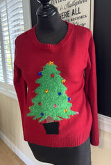 Clearance 50% off Women’s Christmas Sweater, M Red Size M Photo 0
