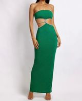 Meshki Strapless Green Dress Photo 0