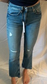 ZARA Cropped Flare Jeans Photo 0