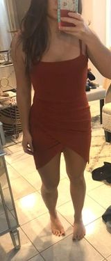 Boohoo Burnt Orange Dress Photo 0