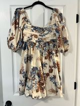 Abercrombie Floral Dress Mini Puff Sleeve Photo 0