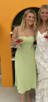 Green strapless dress Photo 0