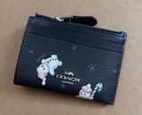 Coach Mini Skinny Id Case With Snowman Print c7680 Photo 0