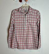 🌺 GH Bass & Co plaid zipper blouse Photo 0