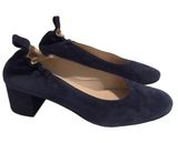 Everlane The Day Italian suede Leather navy blue Heel size 8 Photo 0