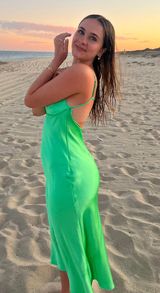 ZARA RARE SATIN DRESS MIDI Photo 0