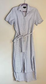 The Fifth Label Striped Tie-Waist Maxi Shirt Dress Photo 0