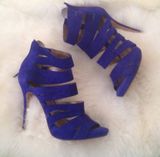 BCBGMAXAZRIA Cobalt Blue Strappy Heels Photo 0