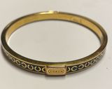 Coach Gold & Black Bangle bracelet Photo 0