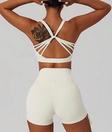 Beige Workout Set Tan Photo 0