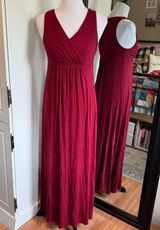 Matty M Small Red Maxi Dress Photo 0