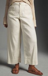Anthropologie Maeve Colette Wide-Leg Pants Cropped Photo 0