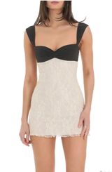 Two Toned Lace Dress Photo 0