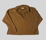 Cotton-Hemp Oversized Polo Sweatshirt Photo 0