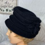 D&Y Women's  Wool Rose Cloche Hat Photo 0