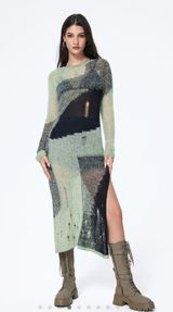 Ripped Midi Dress Photo 0