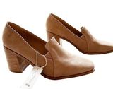Joie NWT Wevenly Suede Block Heel Closed Toe Shoes Leather Photo 0