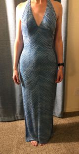 Vintage Beaded Dress Blue Size XS Photo 0