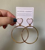 Melrose and Market NWT Heart Hoops Photo 0