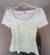 She & Sky Cute White  Top Photo 0