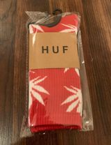 Huf Weed Socks Red Photo 0