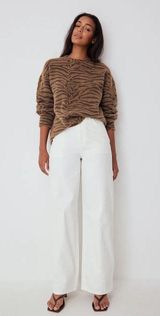 NA-KD White High Rise Jeans Photo 0