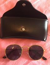 Circular Frame Sunglasses Black Photo 0