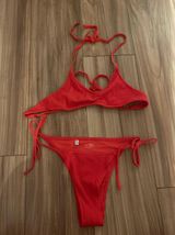 Aerie Bikini Set: Red Photo 0