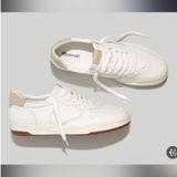 Madewell court chunky sneakers size Women’s 8.5 leather white and tan minimalist Photo 0