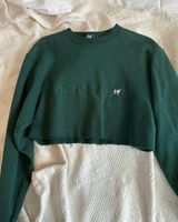 Green Cropped Sweatshirt Size L Photo 0