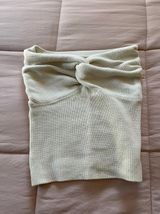 Beige Knot Tube Top Tan Photo 0