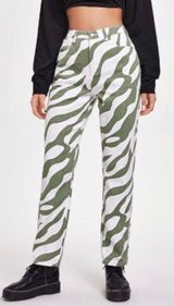 SheIn zebra straight leg jeans Photo 0