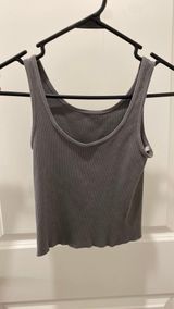 Brandy Melville brandy gray tank top  Photo 0